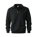 🔥New arrivals offer-Men's Casual Half-Zip Cable-Knit Sweater