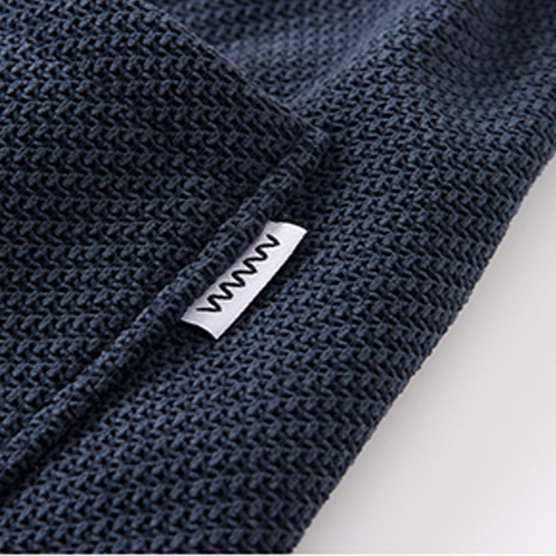 Men's Twill Knit Fleece-Lined Wool-Blend Thermal Drawstring Casual Pants