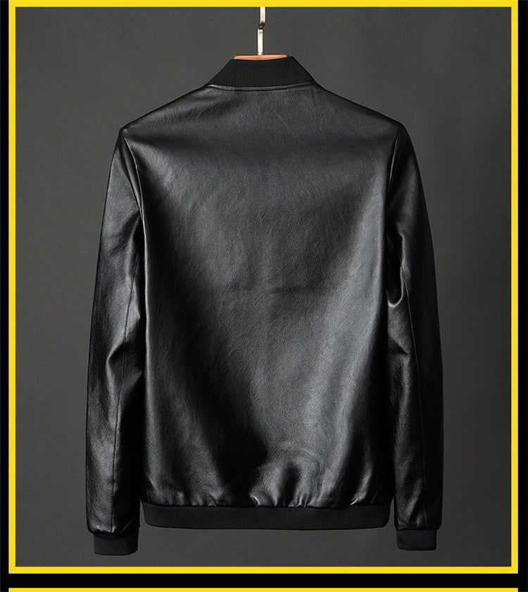 Men's Classic Luxury Imperial-Style Leather Jacket👑