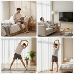 Men's 100% Cotton Plaid Antibacterial Relaxed-Fit Boxer Briefs