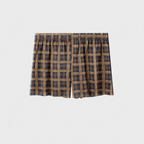 Men's 100% Cotton Plaid Antibacterial Relaxed-Fit Boxer Briefs