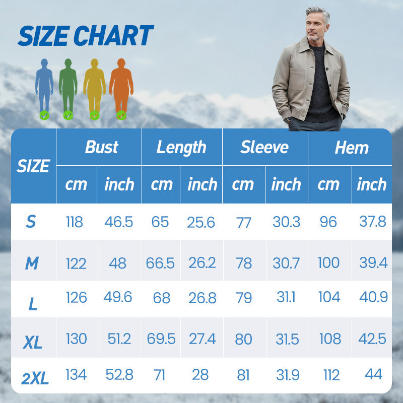 ⏰2026 High-End Bespoke💥💥Men's Classic Faux Leather Jacket