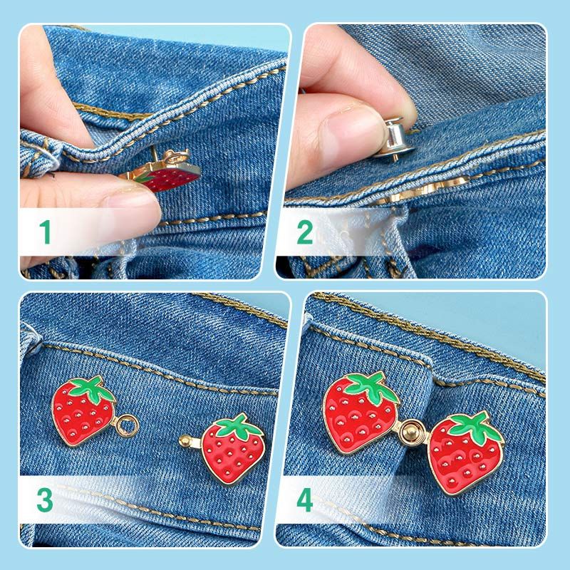🎄Christmas Flash Sale🎁3 Pairs Instant Waist Tightener Buttons without Sewing