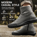 Men's Warm Soft-Sole Zipper Casual High-Top Boots