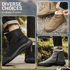 Men's Warm Soft-Sole Zipper Casual High-Top Boots