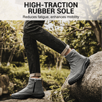 Men's Warm Soft-Sole Zipper Casual High-Top Boots