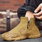 Free Shipping✈️Men's German-Style Fashion Zipper High-Top Anti-Slip Boots