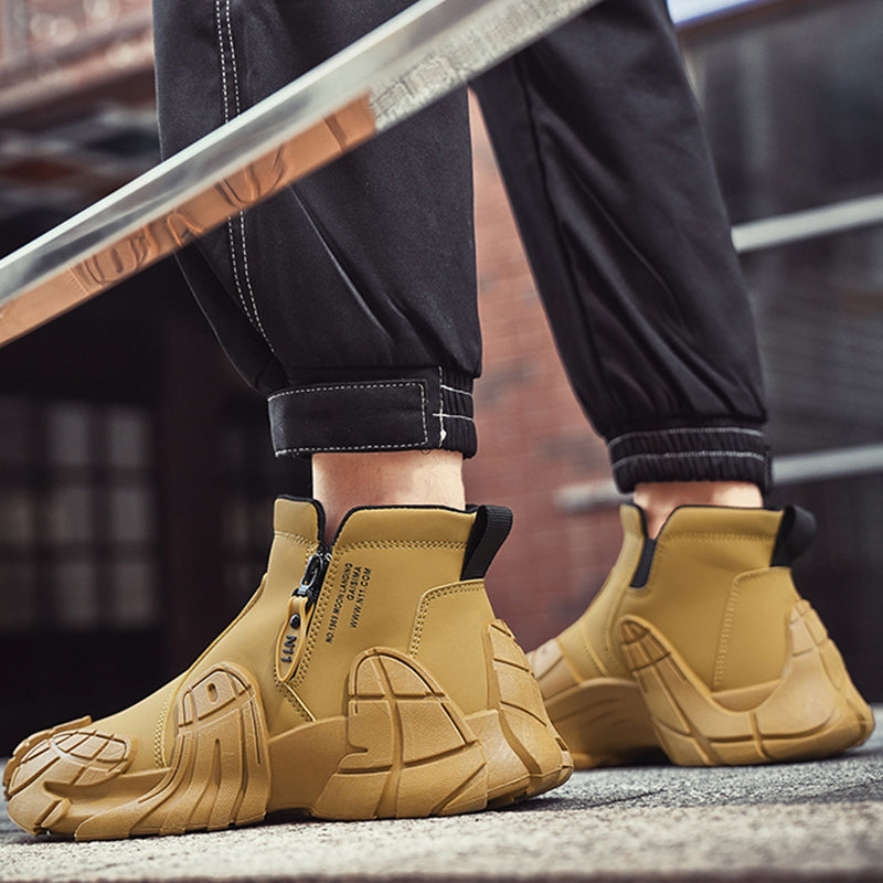 Free Shipping✈️Men's German-Style Fashion Zipper High-Top Anti-Slip Boots