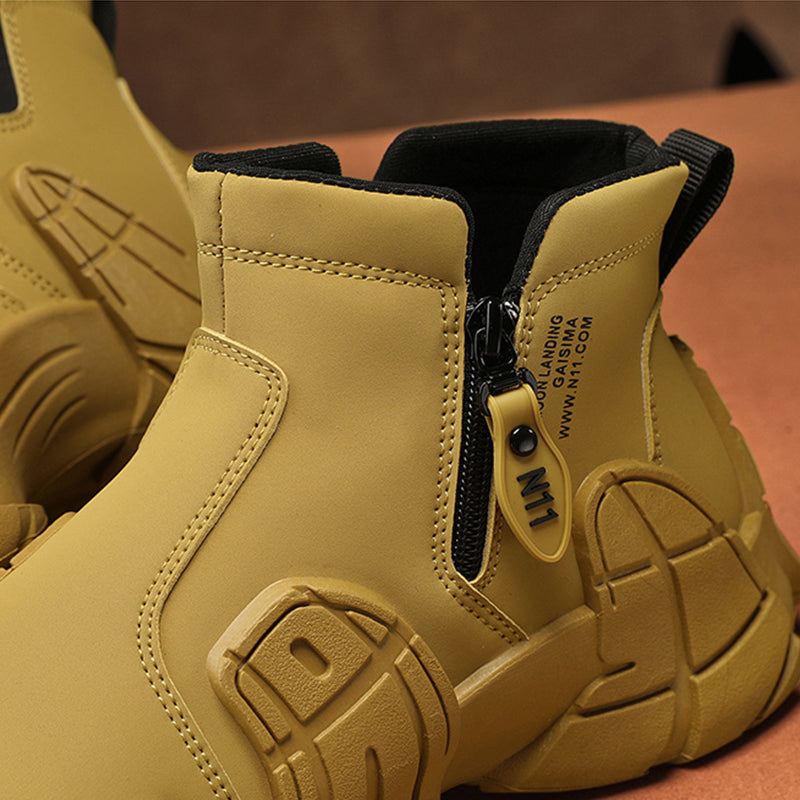 Free Shipping✈️Men's German-Style Fashion Zipper High-Top Anti-Slip Boots
