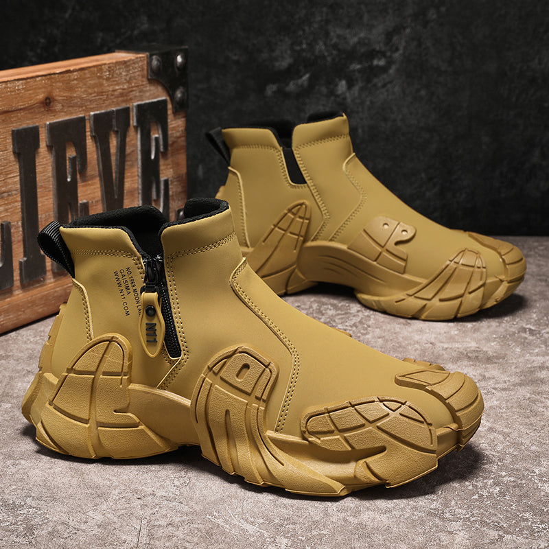 Free Shipping✈️Men's German-Style Fashion Zipper High-Top Anti-Slip Boots