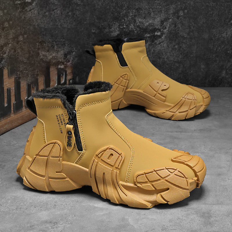 Free Shipping✈️Men's German-Style Fashion Zipper High-Top Anti-Slip Boots