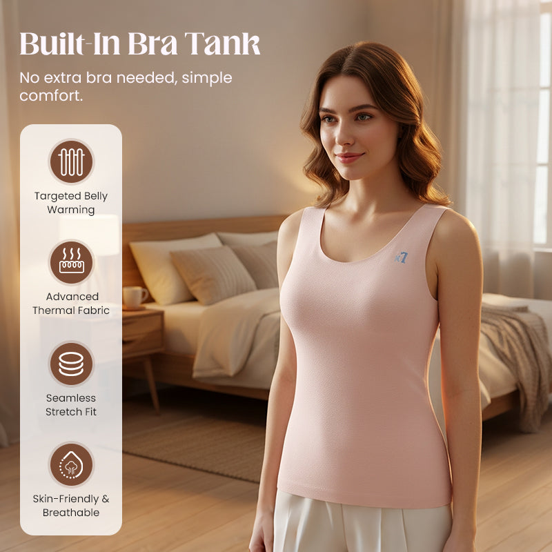 Girls' Thermal Tank with Built-In Bra