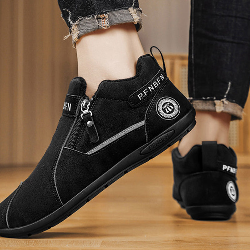 👞Men's Front-Zip Fashionable Warm Boots