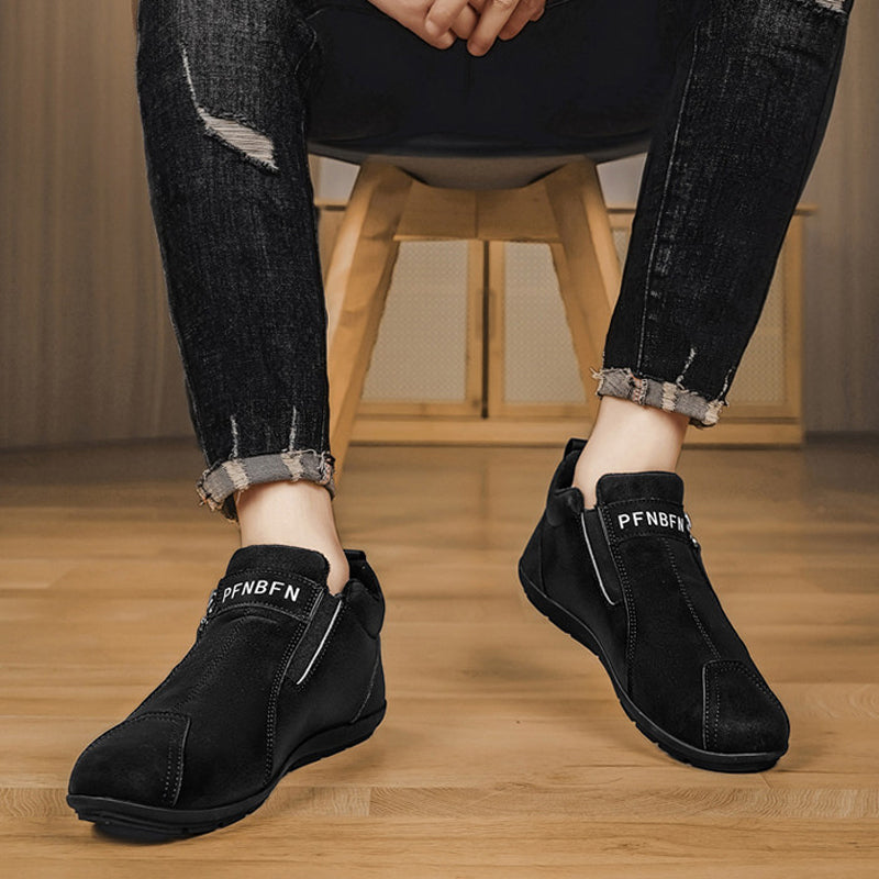 👞Men's Front-Zip Fashionable Warm Boots