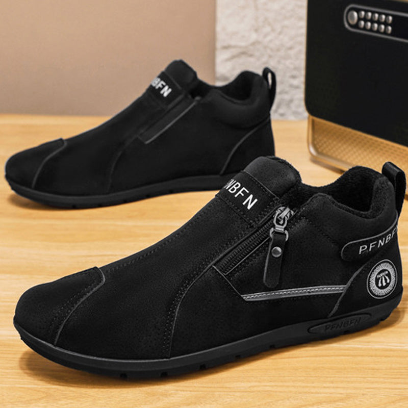👞Men's Front-Zip Fashionable Warm Boots