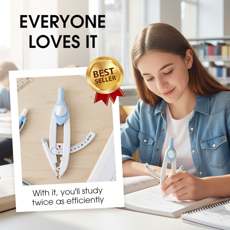 📏High-Precision Graduated Compass (Work & Study)