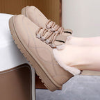 Women’s Lightweight Plush-Lined Lace-Up Shoes