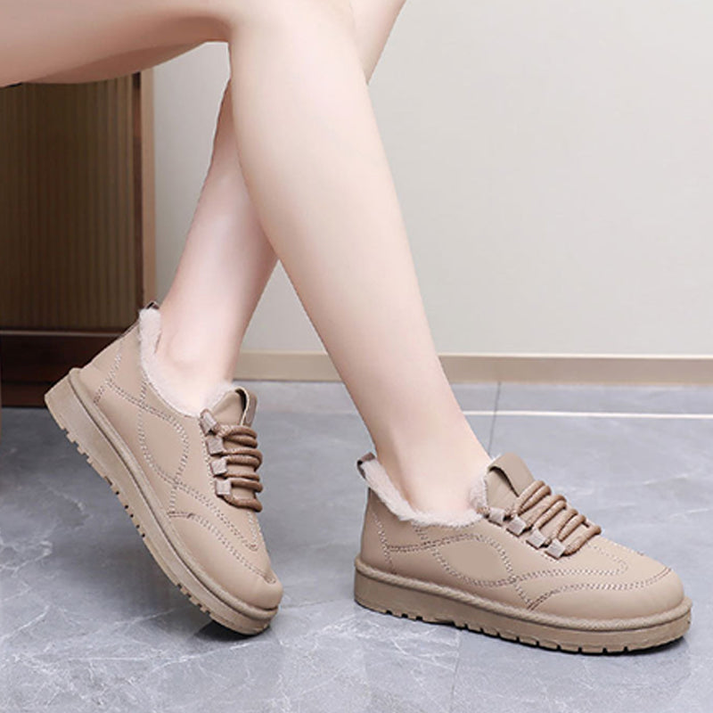 Women’s Lightweight Plush-Lined Lace-Up Shoes