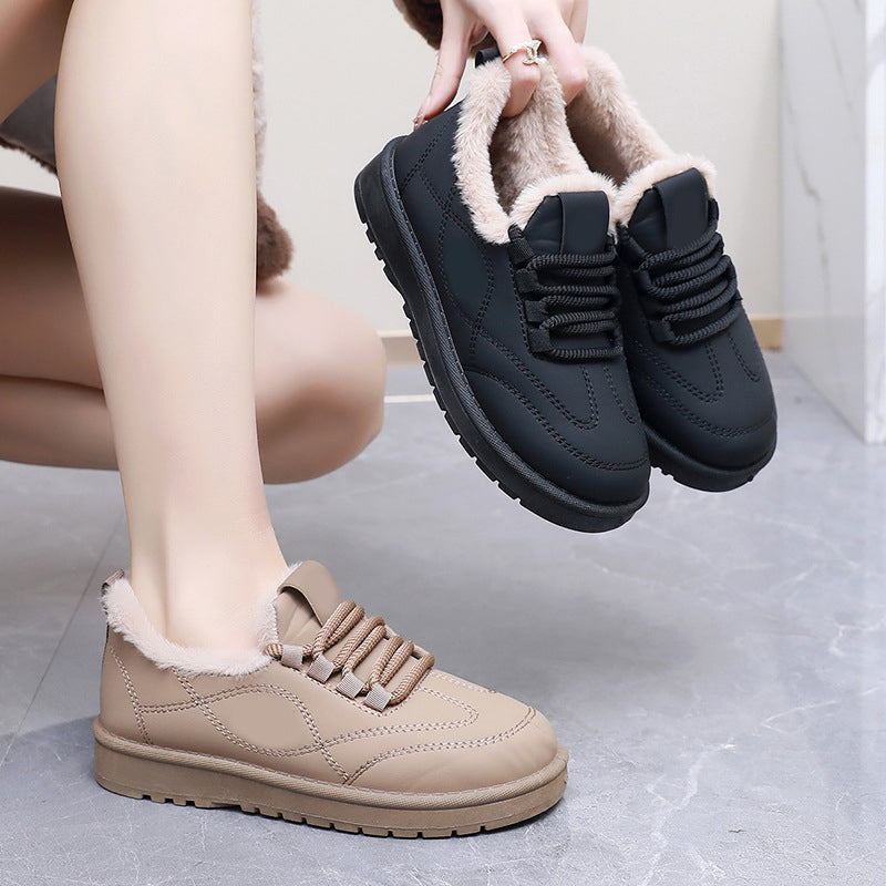 Women’s Lightweight Plush-Lined Lace-Up Shoes