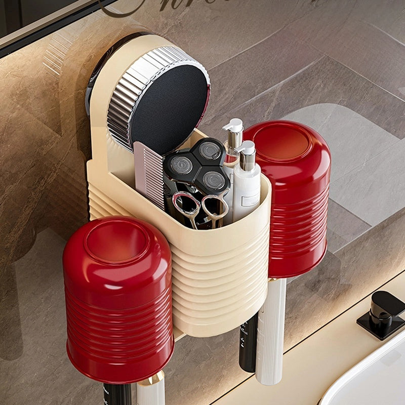 Multi-Functional Drill-Free Suction Cup Toothbrush Holder
