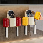 Multi-Functional Drill-Free Suction Cup Toothbrush Holder