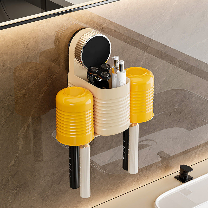 Multi-Functional Drill-Free Suction Cup Toothbrush Holder