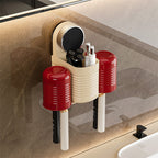 Multi-Functional Drill-Free Suction Cup Toothbrush Holder