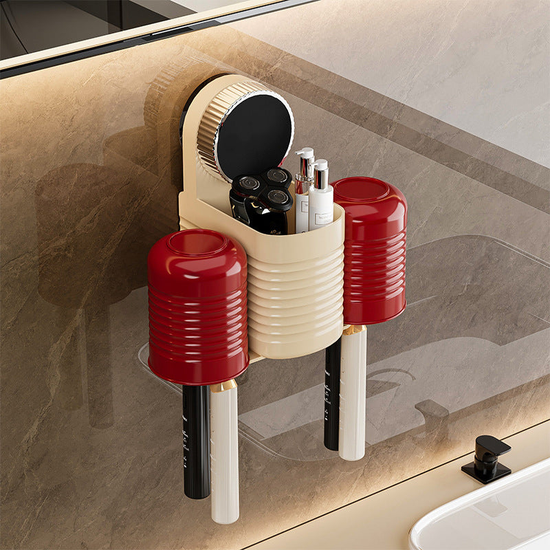 Multi-Functional Drill-Free Suction Cup Toothbrush Holder