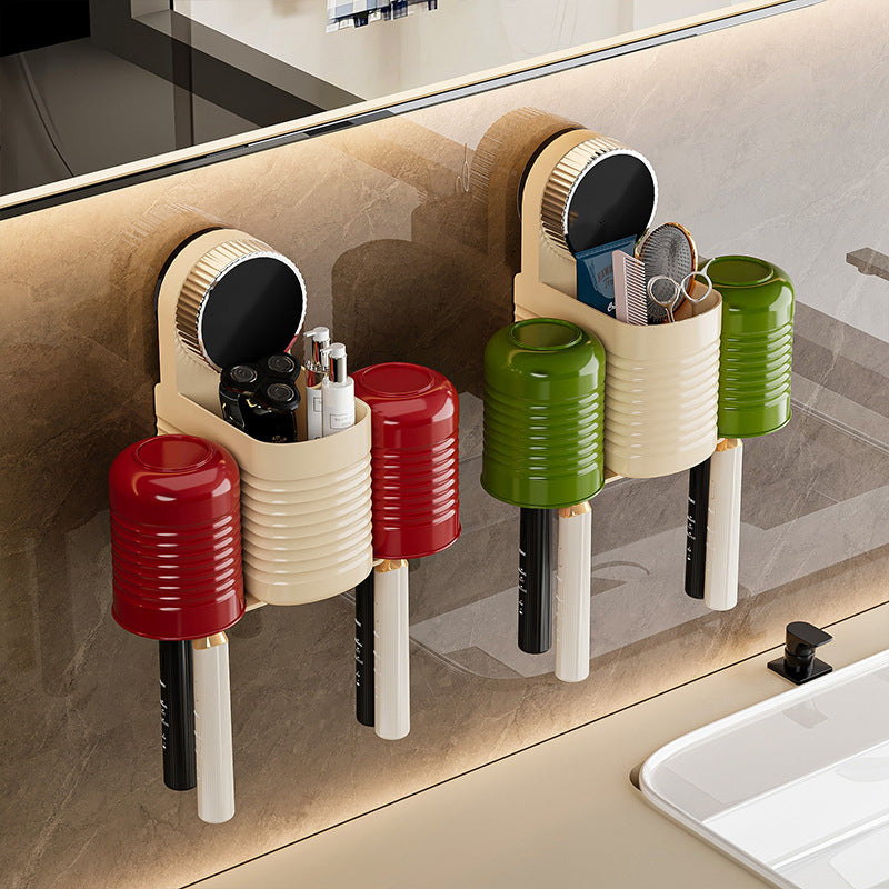 Multi-Functional Drill-Free Suction Cup Toothbrush Holder