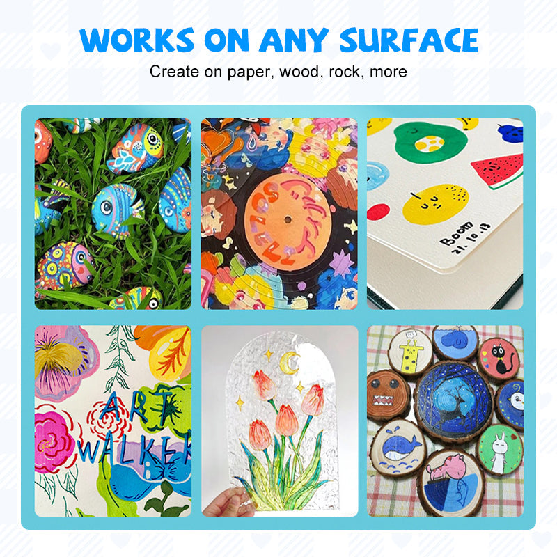 🌀 50% OFF NOW! 🎉Multi-Purpose Quick-Dry Acrylic Marker Set