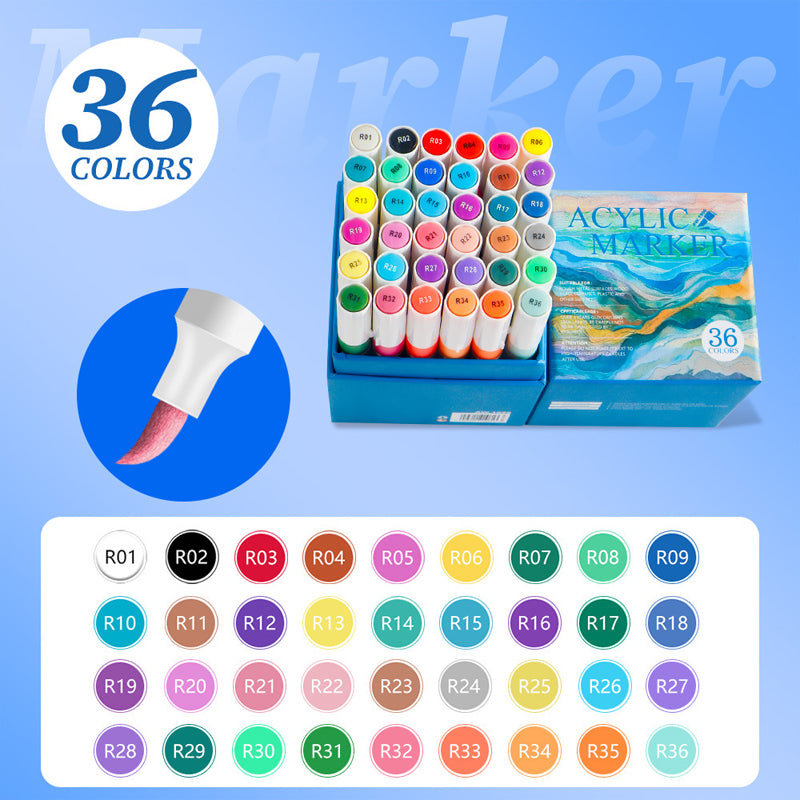 🌀 50% OFF NOW! 🎉Multi-Purpose Quick-Dry Acrylic Marker Set