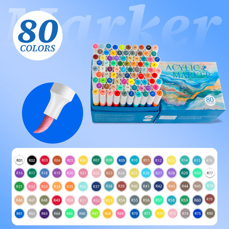 🌀 50% OFF NOW! 🎉Multi-Purpose Quick-Dry Acrylic Marker Set