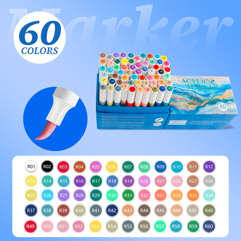🌀 50% OFF NOW! 🎉Multi-Purpose Quick-Dry Acrylic Marker Set