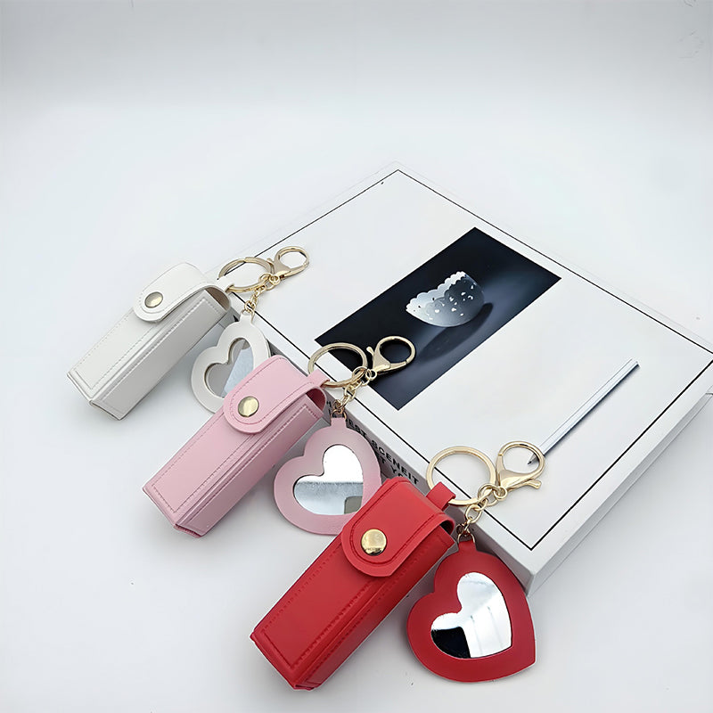 Portable Lipstick Holder Keychain