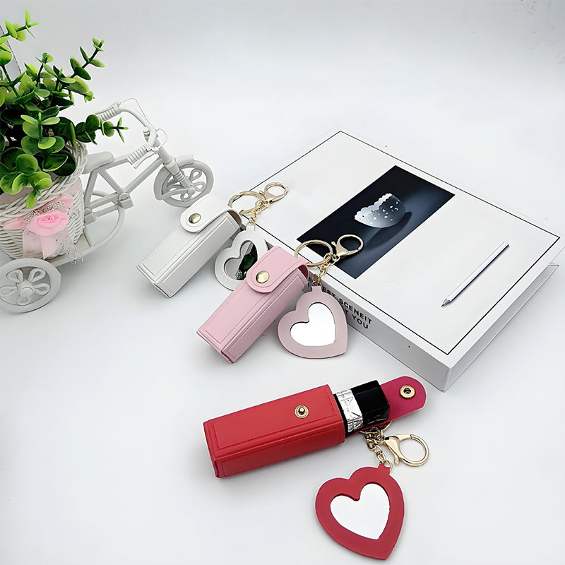 Portable Lipstick Holder Keychain