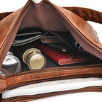Women's Convertible Multi-Pocket Genuine Leather Shoulder Bag👜