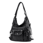 Women's Convertible Multi-Pocket Genuine Leather Shoulder Bag👜