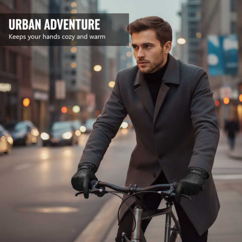 Today's Flash Sale⚡ Buy 2 Get 1 Free🎁Windproof Touchscreen Warm Leather Gloves