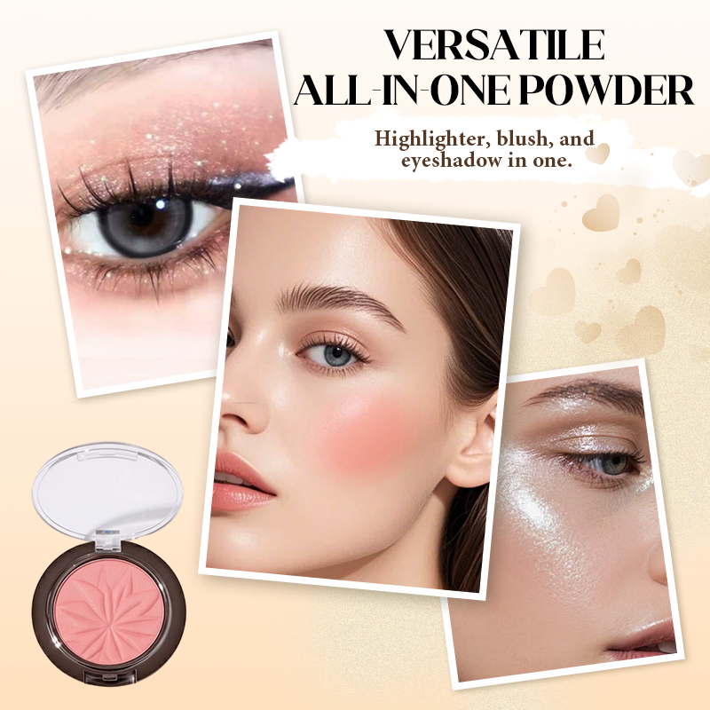 Today's Flash Sale⚡ Buy 1 Get 1 Free💖BelleGlow®Natural Finish Shimmering Face & Eye Powder