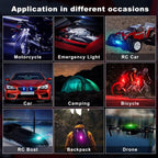 🔥Today's Flash Sale: As low as £3.5/PCS ⌛8-Color Wireless Car Ambient Lighting - Includes Remote Control