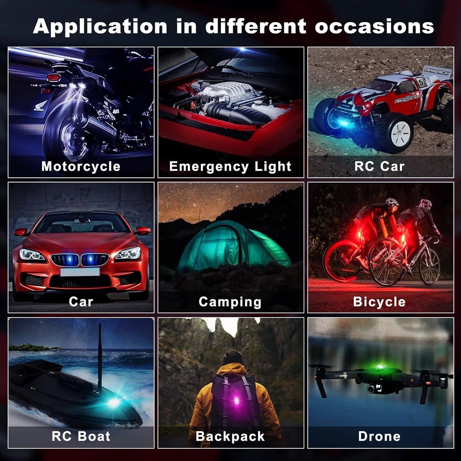 🔥Today's Flash Sale: As low as £3.5/PCS ⌛8-Color Wireless Car Ambient Lighting - Includes Remote Control