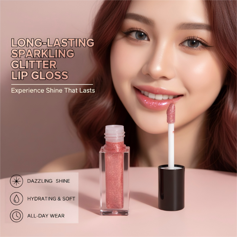 Today's Flash Deal: Buy 1 Get 1 Free⚡Long-Lasting Sparkling Glitter Lip Gloss