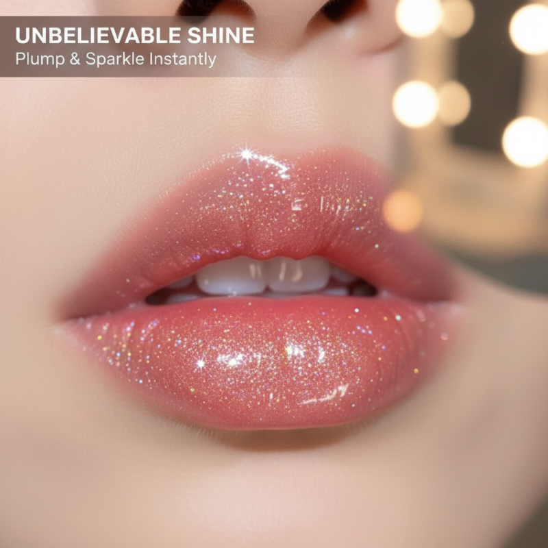 Today's Flash Deal: Buy 1 Get 1 Free⚡Long-Lasting Sparkling Glitter Lip Gloss