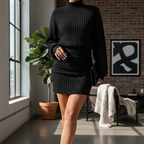 【Cumulative Sales: 99.99 million+】💥Women's Ruched Knit Bodycon Dress