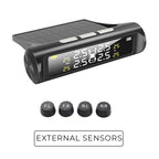🚗Solar Real-Time Four-Wheel Display Tire Pressure Monitor