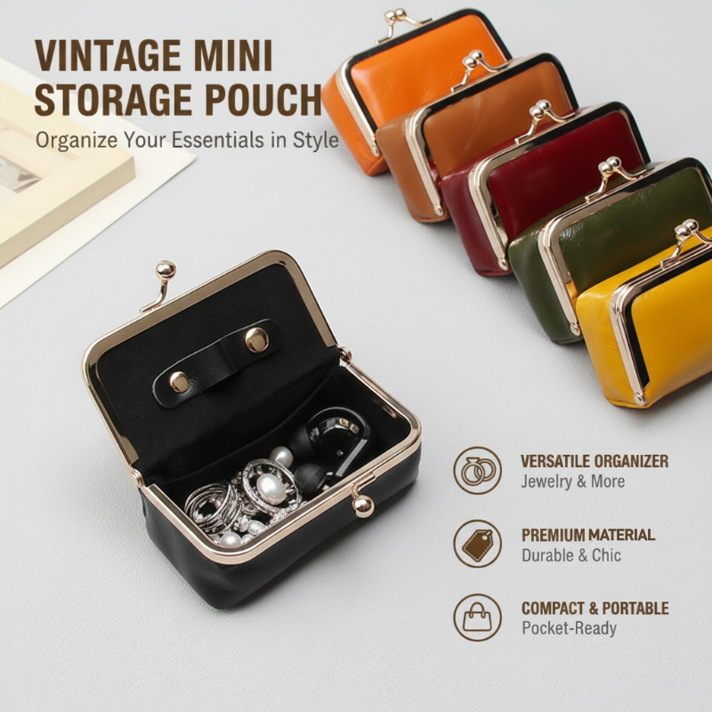 Vintage-inspired Mini Jewelry Box for Luxury Accessories Storage
