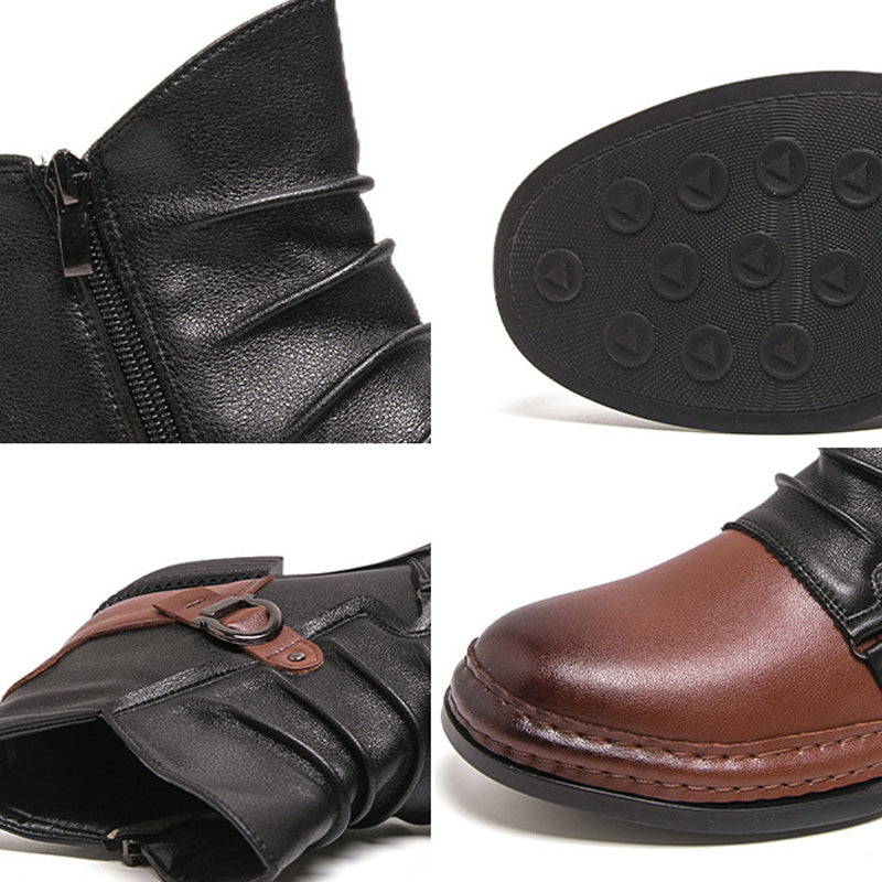 👢 60% OFF NOW! ⏰ Men‘s Genuine Leather Ankle Boots – Durable, Stylish & All-Day Comfort for Casual & Work 🔧