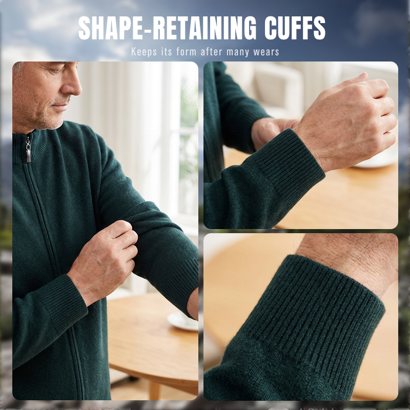 Value Bundle: Warm & Comfortable Knit Cardigan Sweater for Men + Shirt