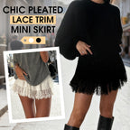 ✨🔥Women Lace Skirt Slip Ruffle Pleated Layered Y2k Flowy Mini Skirts Streetwear🎁