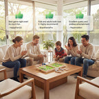 5-in-1 Foldable Wooden Board Game Set 